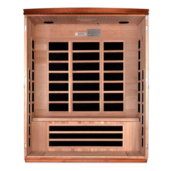 Golden Designs  "3-Person Ultra Low EMF Infrared Sauna - Dynamic Lugano"