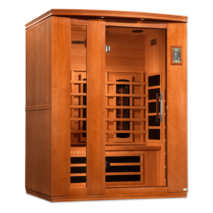 Golden Designs "3-Person Full Spectrum Near Zero EMF Infrared Sauna - Dynamic Lugano"