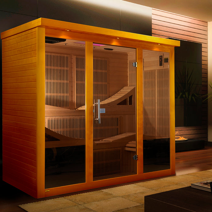 Golden Designs "6-Person Ultra Low EMF Infrared Sauna - Dynamic Monaco"