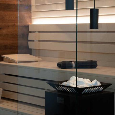 EOS Cubo Avantgarde Freestanding Electric Sauna Heater — Cubo Avantgarde Lifestyle 2