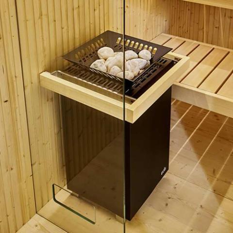 EOS Cubo Avantgarde Freestanding Electric Sauna Heater — Cubo Avantgarde Lifestyle 4