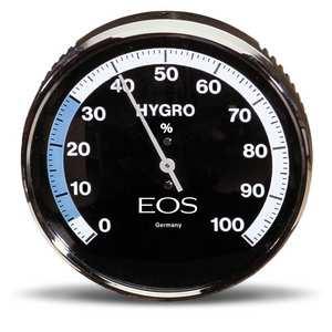 EOS Sauna Hygrometer, Polished Black — Hygrometer