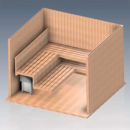 EOS Invisio Midi Concealed Electric Sauna Heater — Invisio Midi Render 1