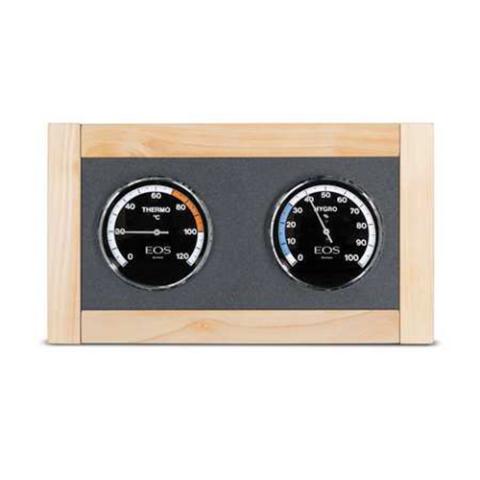 EOS Lux Sauna Thermometer and Hygrometer Climate Station — Lux Climate Station Celsius Maple