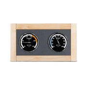 EOS Lux Sauna Thermometer and Hygrometer Climate Station — Lux Climate Station Fahrenheit Maple