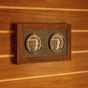 EOS Lux Sauna Thermometer and Hygrometer Climate Station — Lux Climate Station Lifestyle Celsius Walnut