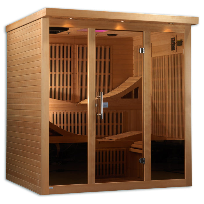 Golden Designs Monaco 6-person PureTech™ Near Zero EMF FAR Infrared Sauna