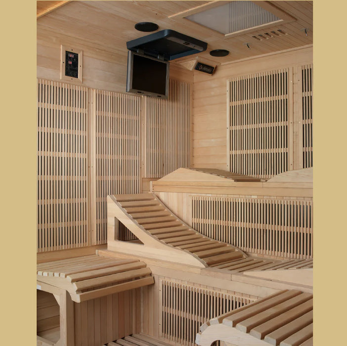 Golden Designs Dynamic Monaco 6-Person Ultra Low EMF (Under 3MG) FAR Infrared Sauna (Canadian Hemlock)