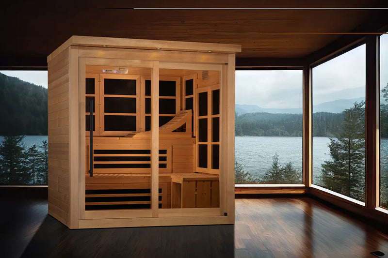 Golden Designs 6-Person Near Zero EMF FAR Infrared Sauna (Canadian Hemlock)
