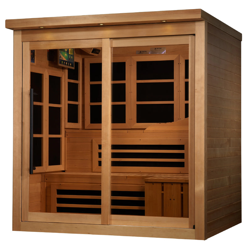 Golden Designs 6-Person Near Zero EMF FAR Infrared Sauna (Canadian Hemlock)