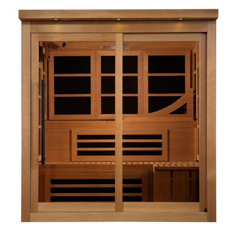 Golden Designs 6-Person Near Zero EMF FAR Infrared Sauna (Canadian Hemlock)