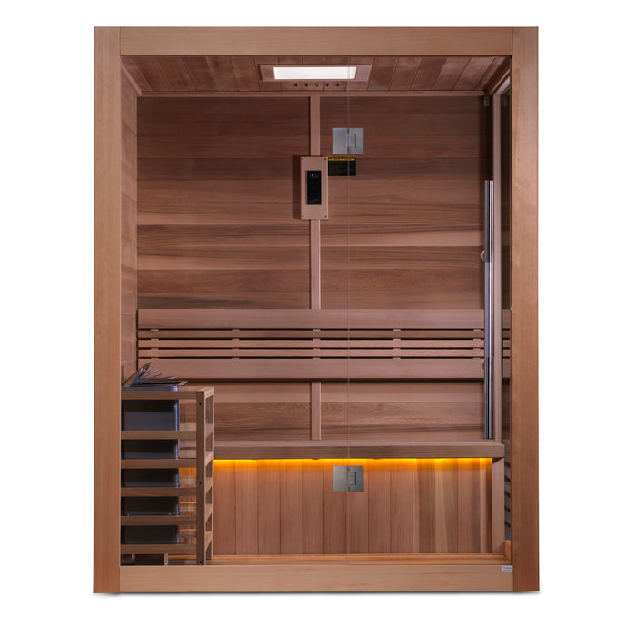 Golden Designs "2-Person Sauna with Red Cedar Interior - Hanko"