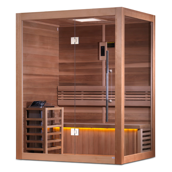 Golden Designs "2-Person Sauna with Red Cedar Interior - Hanko"