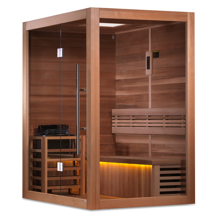 Golden Designs "2-Person Sauna with Red Cedar Interior - Hanko"