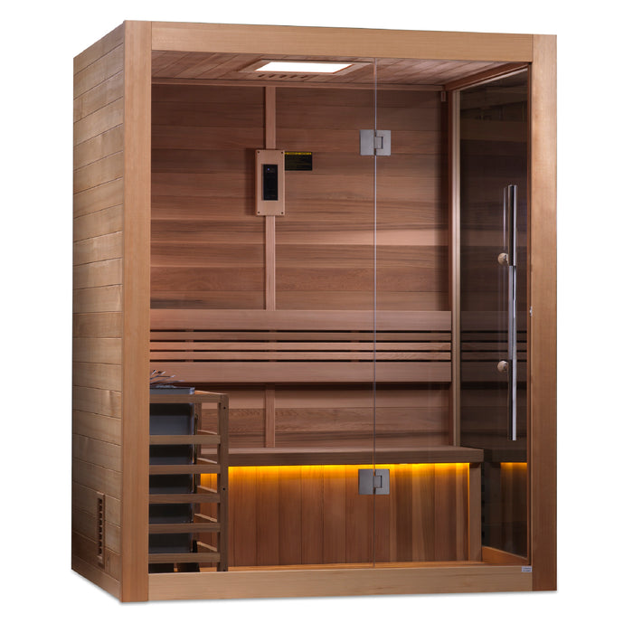 Golden Designs "2-Person Sauna with Red Cedar Interior - Hanko"