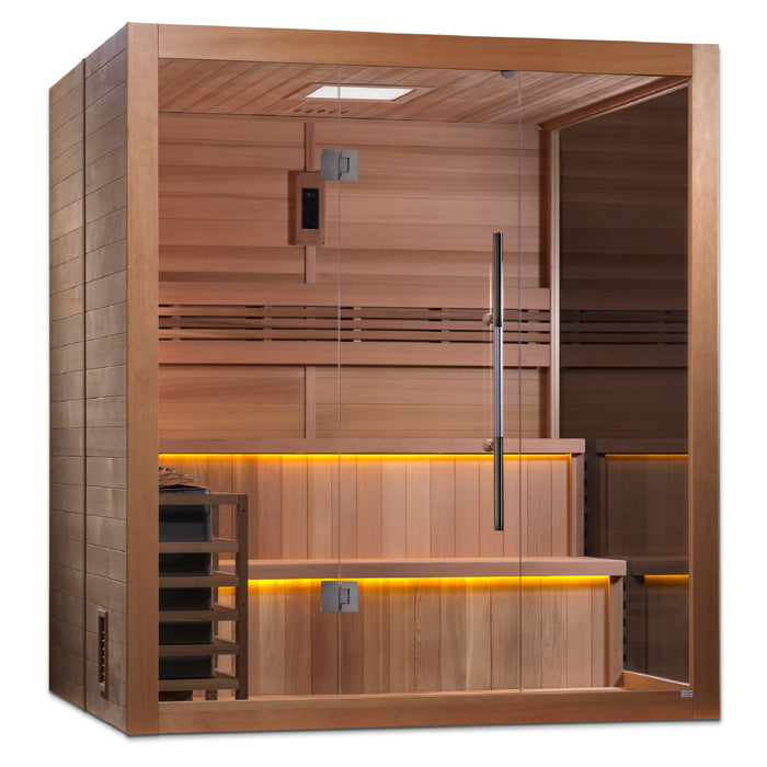 Golden Designs "6-Person Indoor Sauna with Red Cedar Interior - Kuusamo"