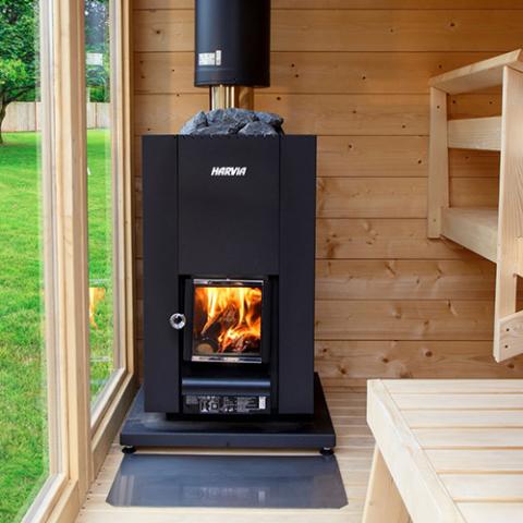 Harvia Linear Series 14.3kW Wood-Burning Sauna Stove