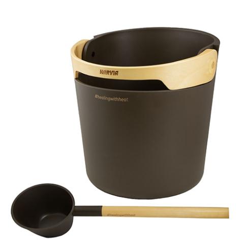Harvia Helmi Sauna Bucket and Ladle Set