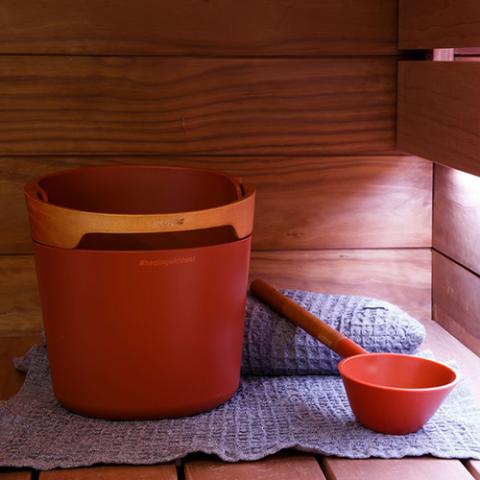Harvia Helmi Sauna Bucket and Ladle Set