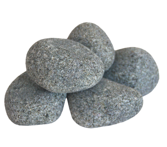 Sauna Heater Stones, Rounded Olivine, 5-10cm, 33lbs