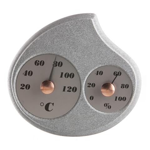 Hukka Maininki Sauna Celsius Thermometer & Hygrometer, Droplet — 11016