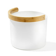 KOLO Bucket 2 Curved Bamboo-Handle Sauna Bucket — 5 Liter — White