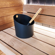 KOLO Sauna Set 4 Bucket & Ladle Set — 5 Liter — Black