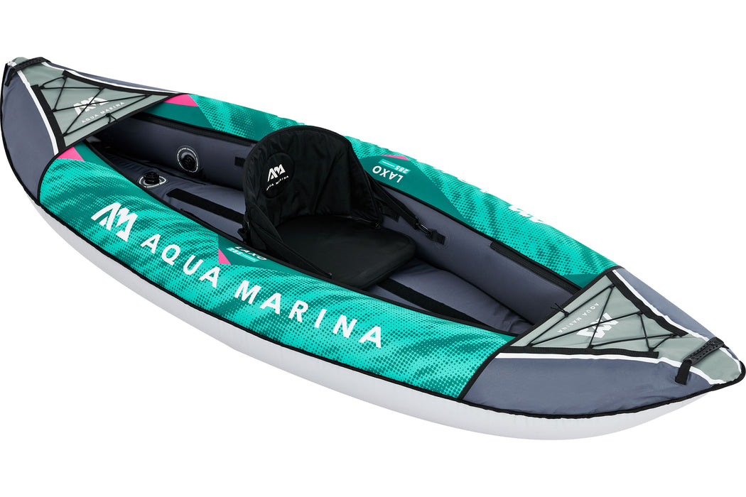 LAXO-285 Recreational Kayak - 1 Person. Inflatable Deck. Kayak Paddle Included.