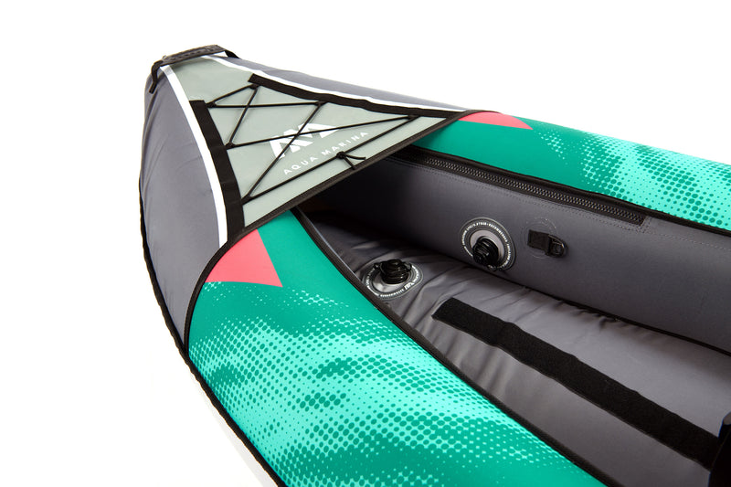 LAXO-320 Recreational Kayak - 2 Persons. Inflatable Deck. Kayak Paddle Set Included.