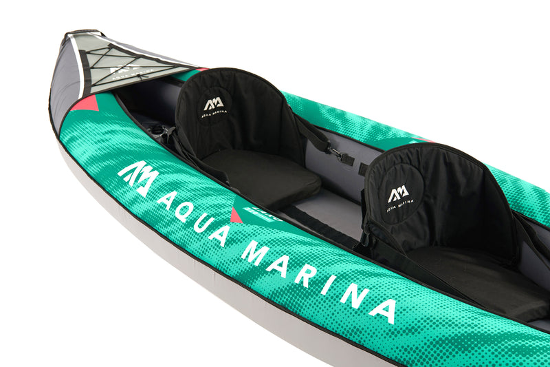 LAXO-320 Recreational Kayak - 2 Persons. Inflatable Deck. Kayak Paddle Set Included.