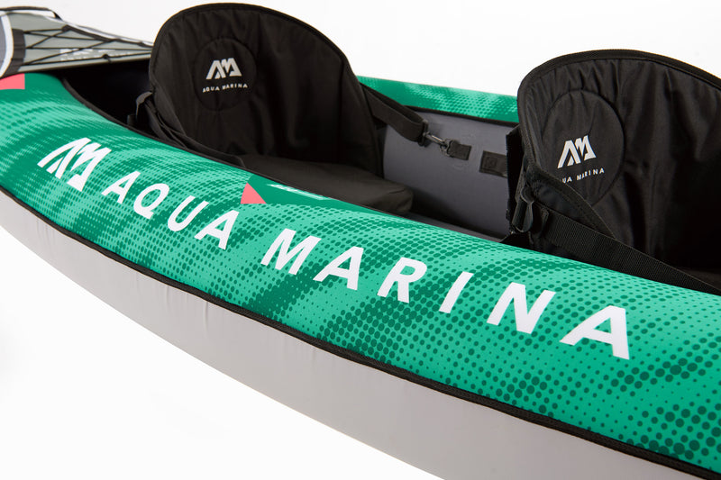 LAXO-320 Recreational Kayak - 2 Persons. Inflatable Deck. Kayak Paddle Set Included.