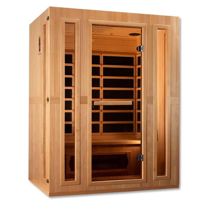 Golden Designs "3-Person Corner Low EMF Infrared Sauna - Maxxus"