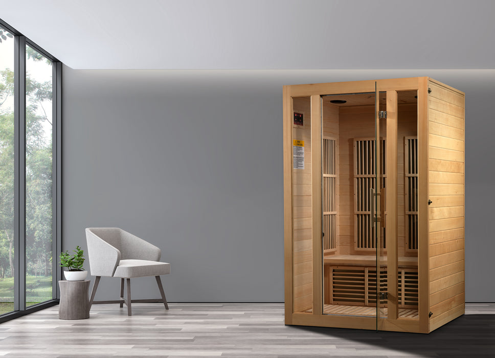 Golden Designs "2-Person Low EMF Infrared Sauna - Maxxus Seattle"