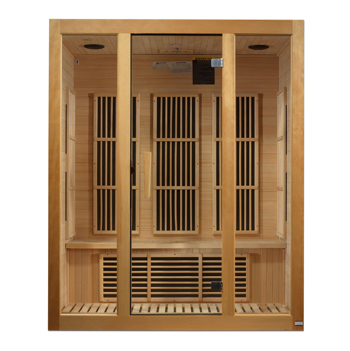 Golden Designs "3-Person Low EMF Infrared Sauna - Maxxus Bellevue"