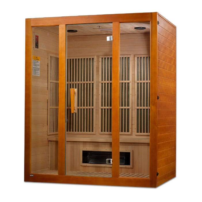 Golden Designs "3-Person Corner Low EMF Infrared Sauna - Maxxus"