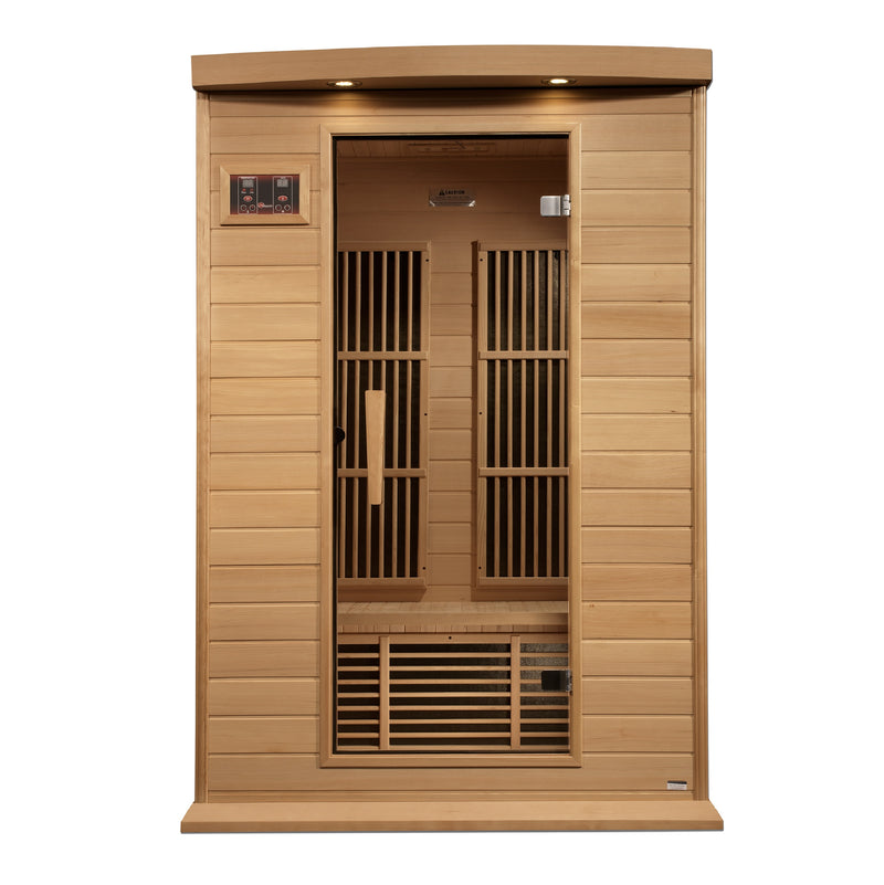 Golden Designs"2-Person Near Zero EMF Infrared Sauna - Maxxus"