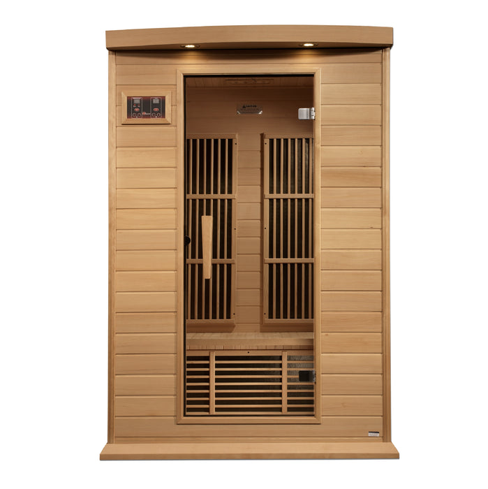 Golden Designs"2-Person Near Zero EMF Infrared Sauna - Maxxus"