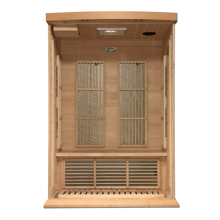 Golden Designs"2-Person Near Zero EMF Infrared Sauna - Maxxus"