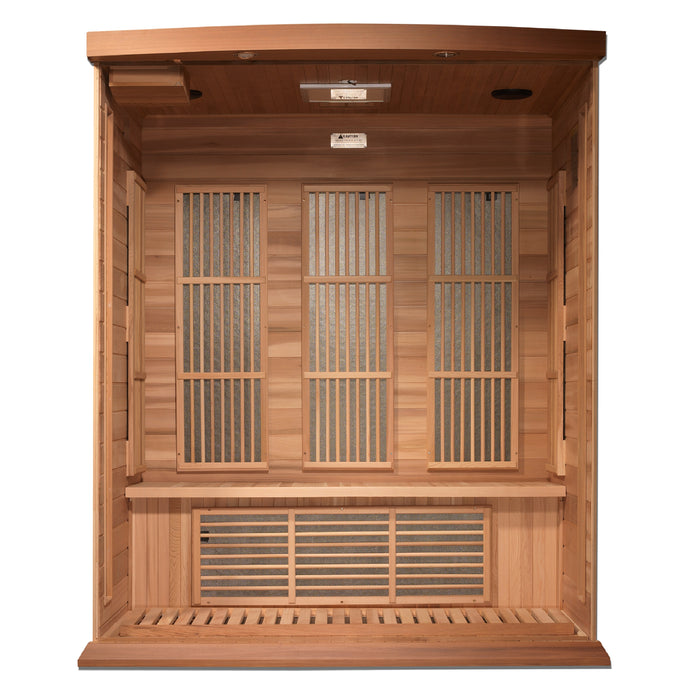 Golden Designs "3-Person Near Zero EMF Cedar Infrared Sauna - Maxxus"