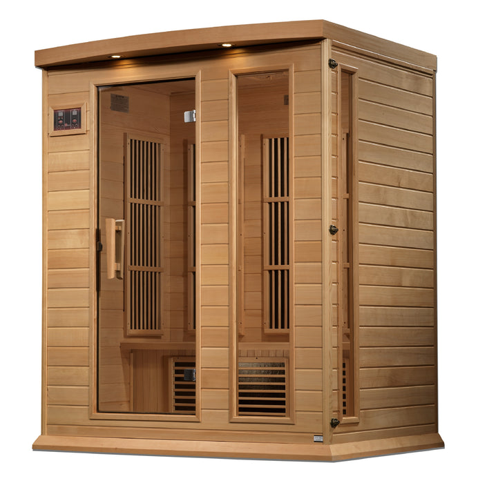 Golden Designs "3-Person Near Zero EMF Infrared Sauna - Maxxus"