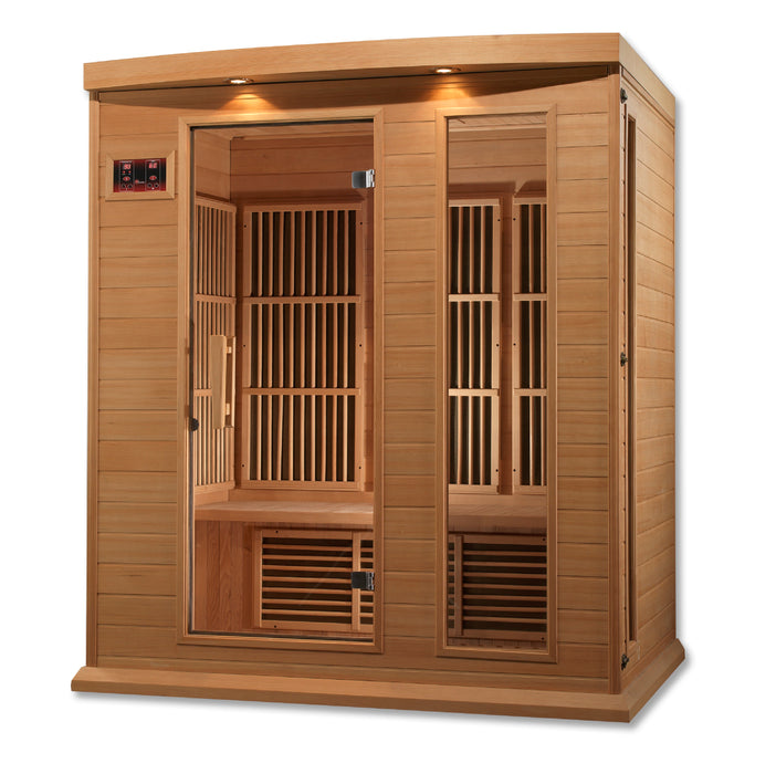 Golden Designs"3-Person Low EMF Infrared Sauna - Maxxus"