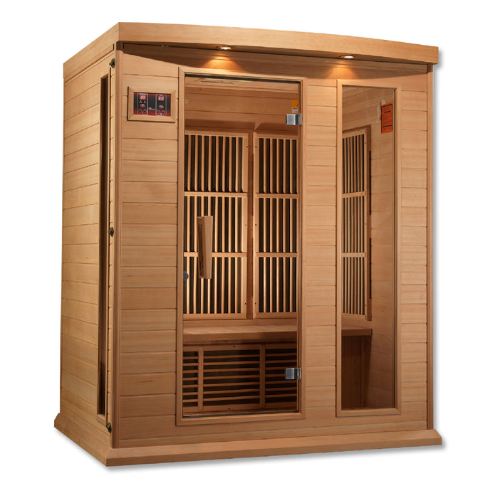 Golden Designs"3-Person Low EMF Infrared Sauna - Maxxus"