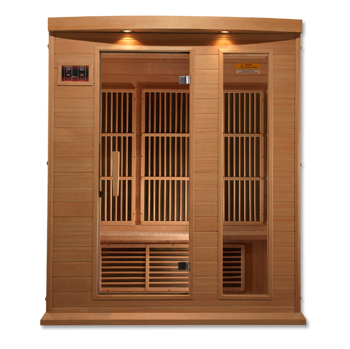 Golden Designs"3-Person Low EMF Infrared Sauna - Maxxus"