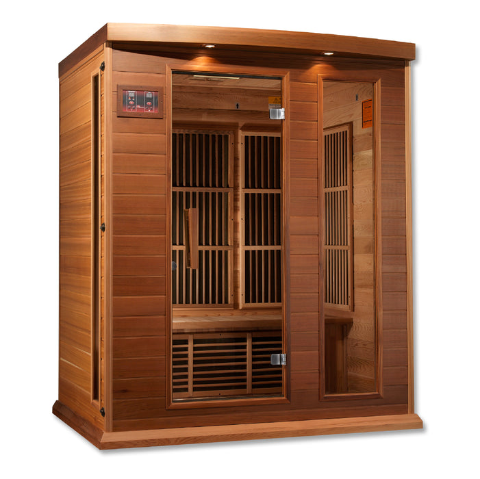 Golden Designs "3-Person Low EMF Cedar Infrared Sauna - Maxxus"