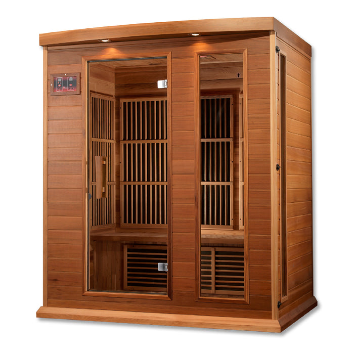 Golden Designs "3-Person Low EMF Cedar Infrared Sauna - Maxxus"