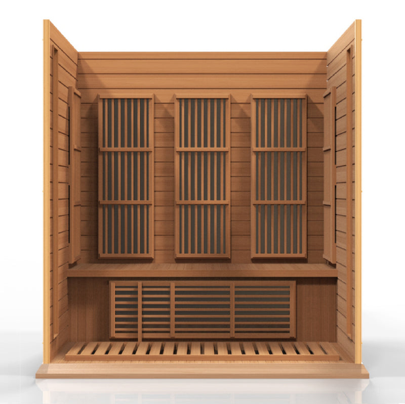 Golden Designs "3-Person Low EMF Cedar Infrared Sauna - Maxxus"
