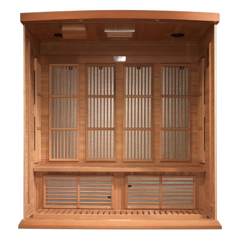 Golden Designs "4-Person Corner Near Zero EMF Infrared Sauna - Maxxus"