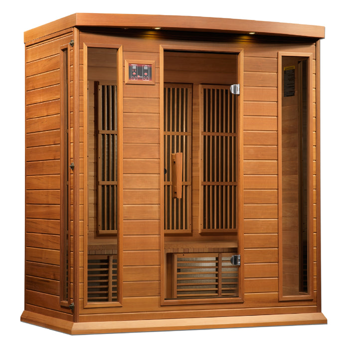 Golden Designs "4-Person Corner Near Zero EMF Infrared Sauna - Maxxus"