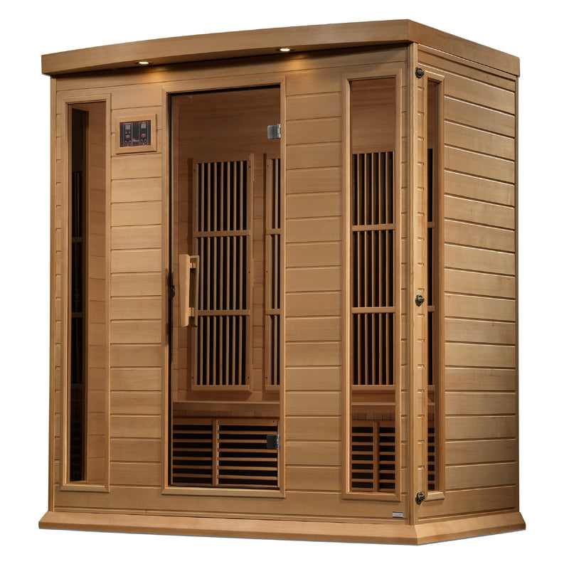 Golden Designs "4-Person Corner Near Zero EMF Infrared Sauna - Maxxus"