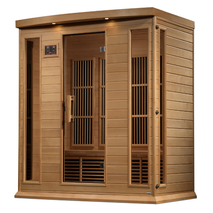 Golden Designs "4-Person Corner Near Zero EMF Infrared Sauna - Maxxus"